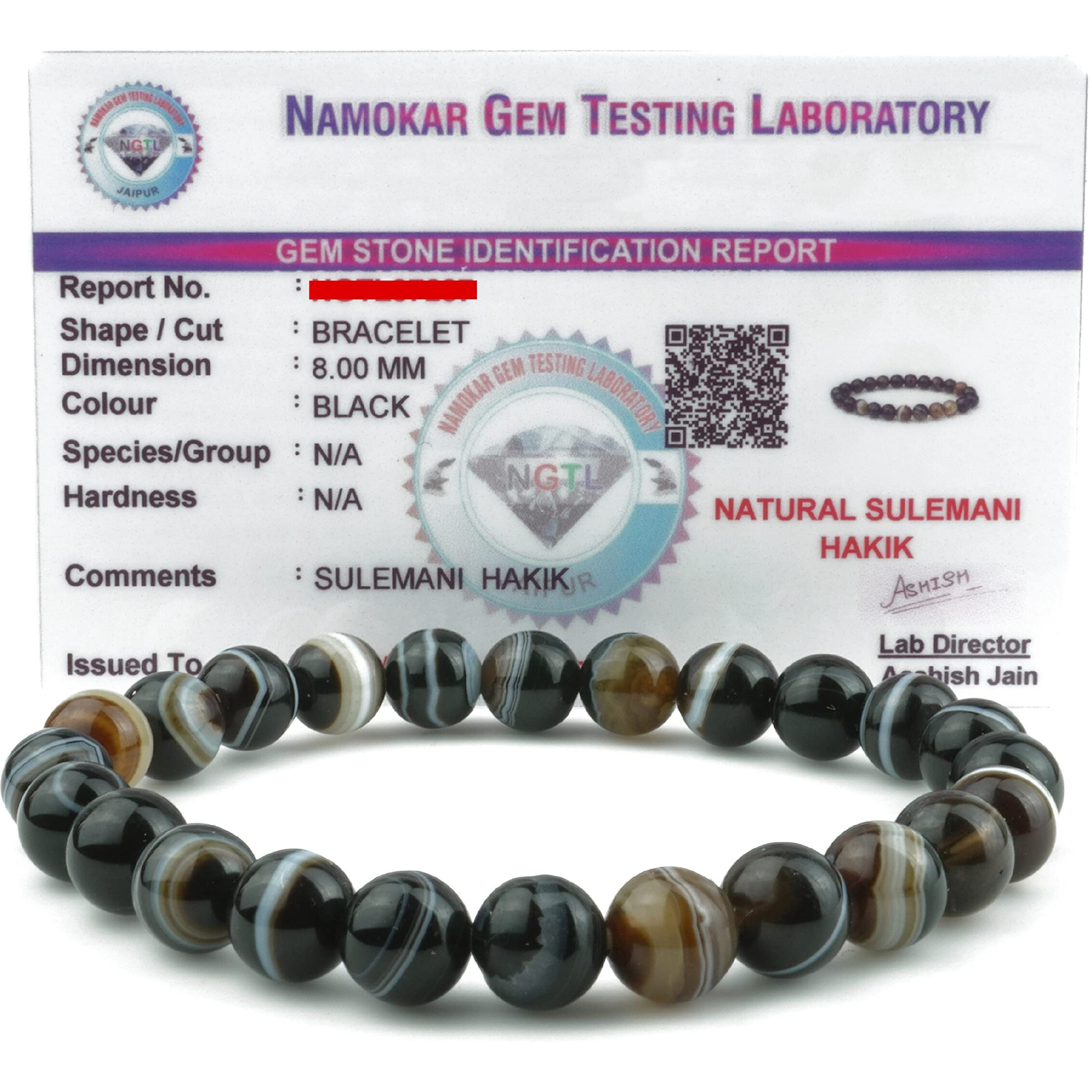 REMEDYWALA Charged Energized Certified Sulemani Hakik Stone Bracelet for Men and Women