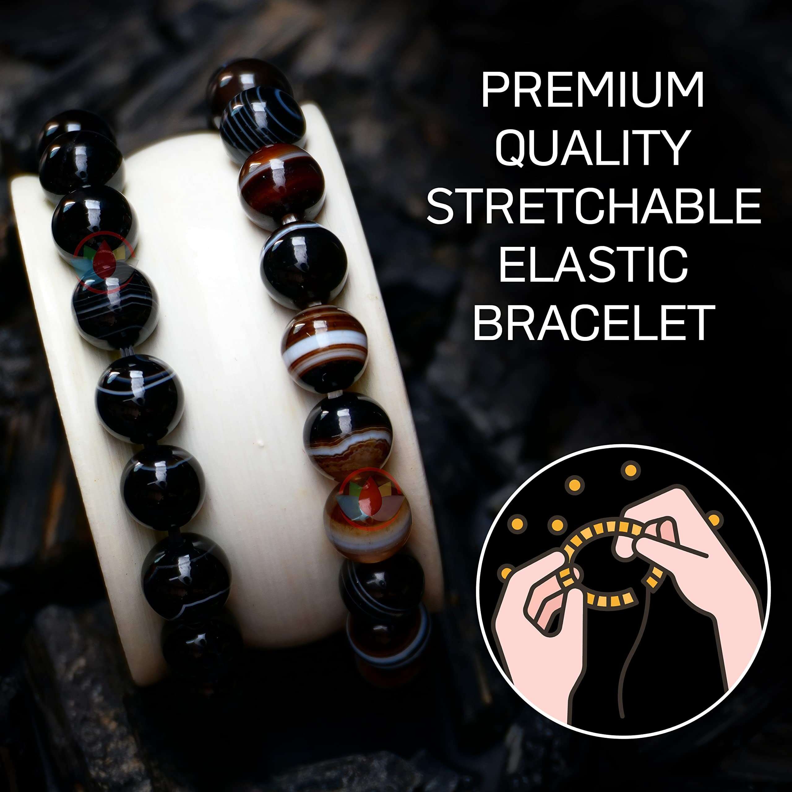REMEDYWALA Charged Energized Certified Sulemani Hakik Stone Bracelet for Men and Women