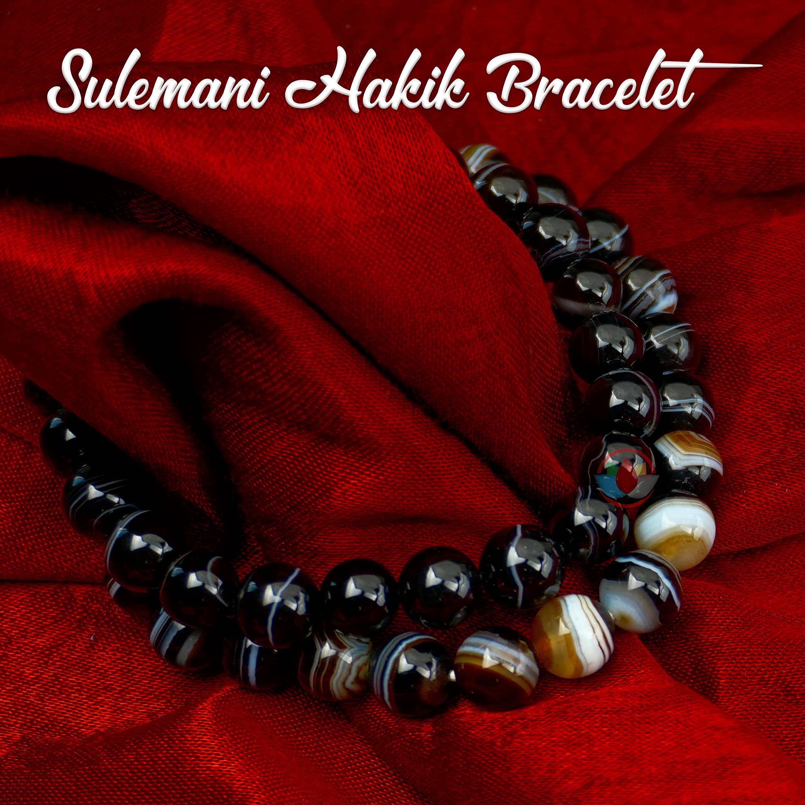 REMEDYWALA Charged Energized Certified Sulemani Hakik Stone Bracelet for Men and Women