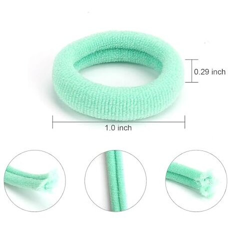 Shidara Mini Hairbands Girl Babys Elastic Hair Ties Tiny Soft Rubber Bands for Baby and Kids | Multi | 100 Pieces (1)