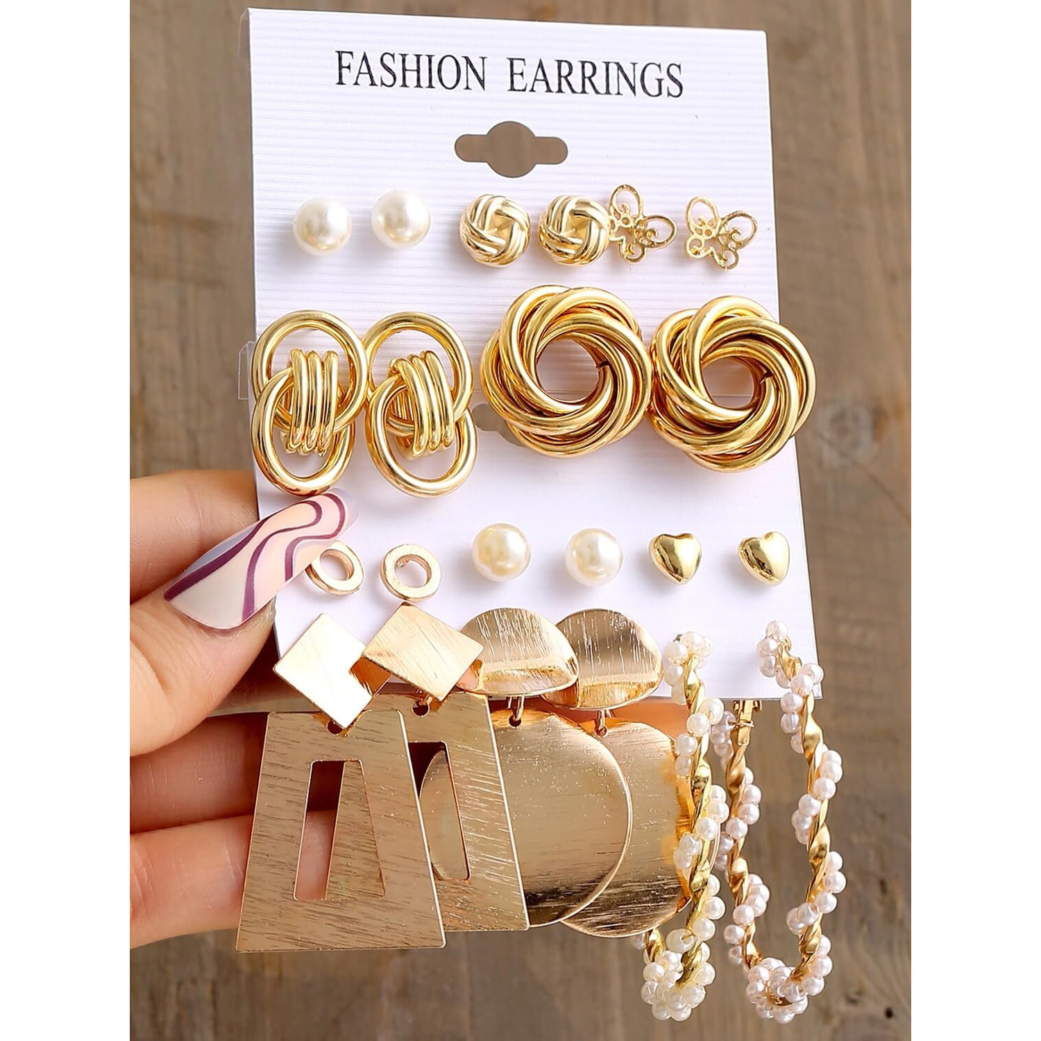 Shining Diva Fashion 11 Pairs Combo Set Latest Stylish Stud Earrings for Women and Girls (rr15616er)