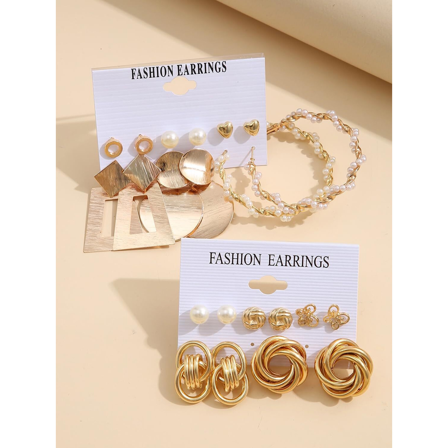 Shining Diva Fashion 11 Pairs Combo Set Latest Stylish Stud Earrings for Women and Girls (rr15616er)