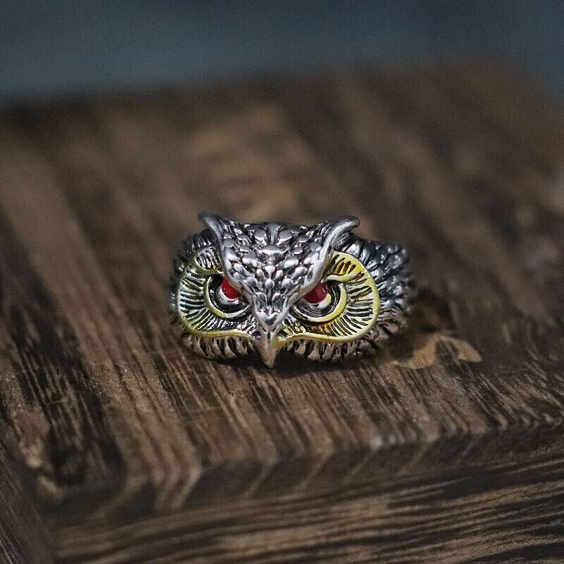 Fashion Frill Charming Silver King Lion Silver Plated Stylish Silver Ring For Men Boys Stainless Steel Tough Dude Chain Rings for Men Accessories Jewellery for Men (Modern)