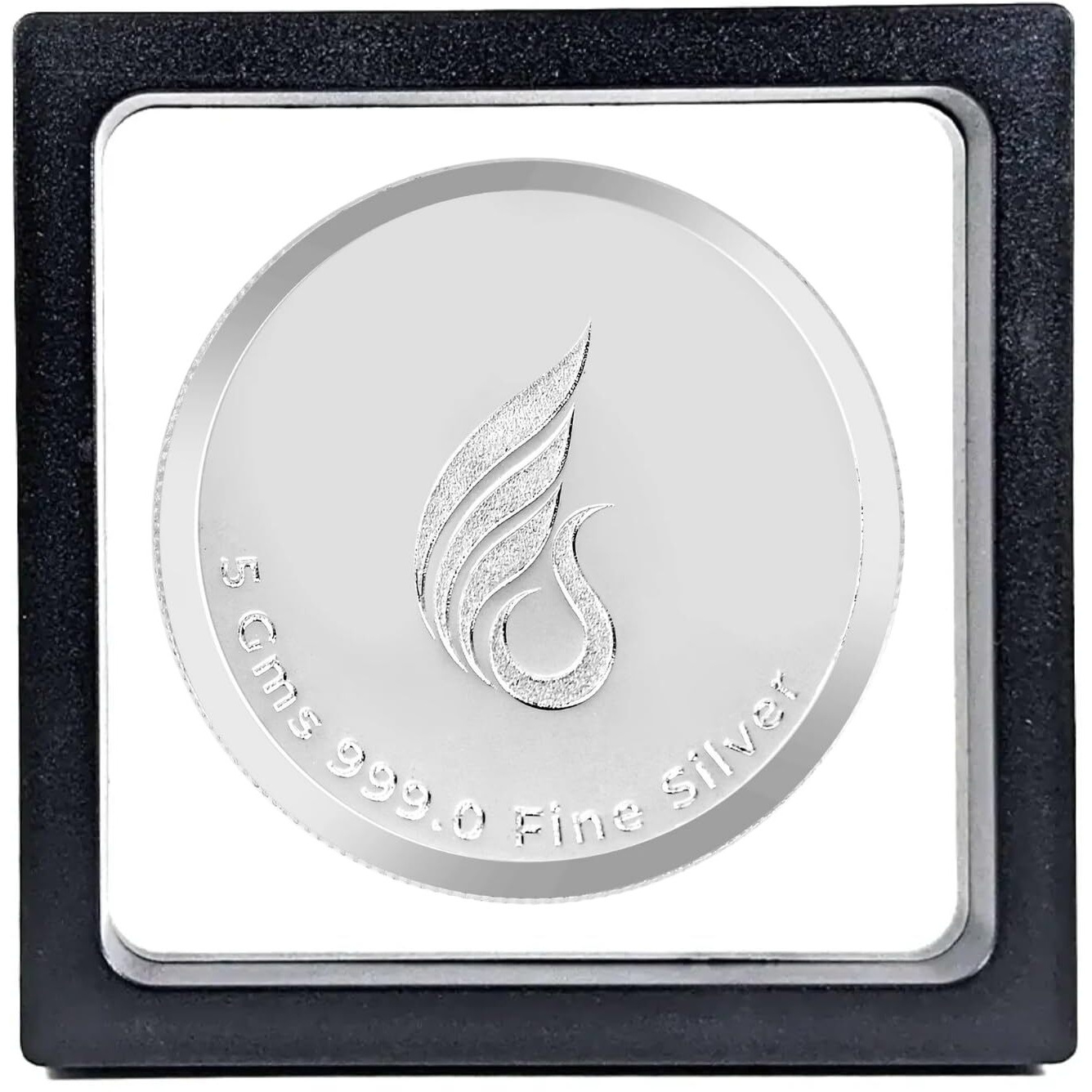 CHOTTEY LAL AND SONS 999 Purity Banyan Tree Round Silver Coin with Unique Box Packaging for Coporate Gifting, Ceremony, Wedding and Festivals (Silver, 5 Gram)