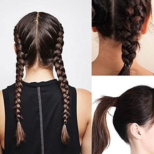 On Blow Disco Hair Rubber Bands | Black | Pack of 100 for Women/Girls