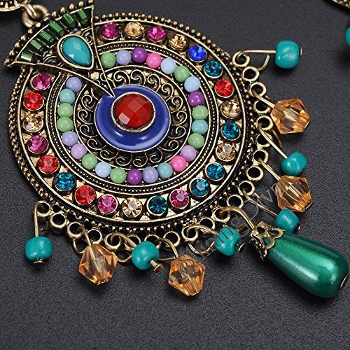 Shining Diva Fashion Jewellery Bohemian Fancy Metal Earrings for Women and Girls (Multicolor) (8732er)