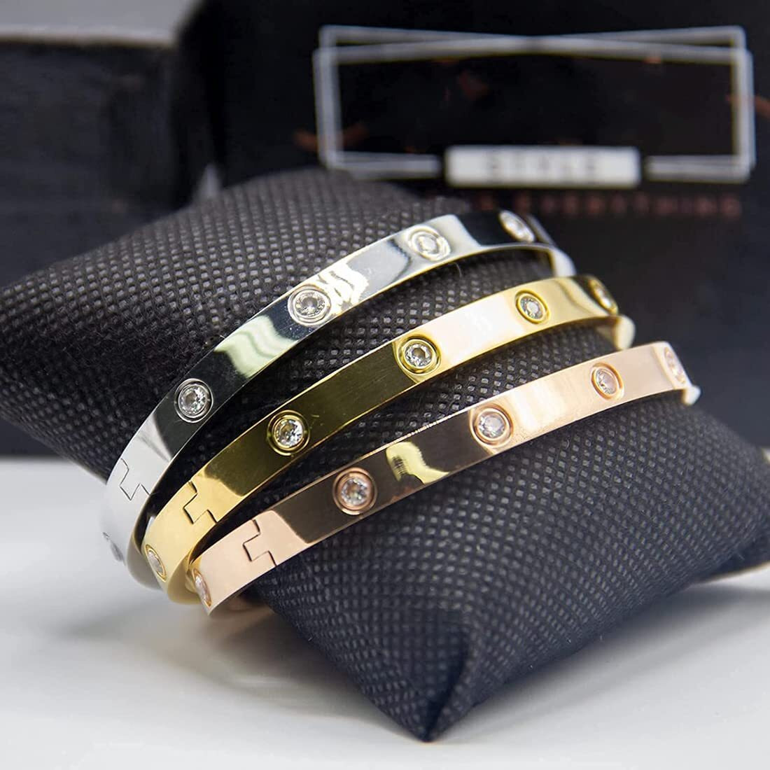 Jewels Galaxy Stunning Gold Plated Multi Strand Bracelet For Women (Style 14) (SMNJG-CB-BNGC-7683)