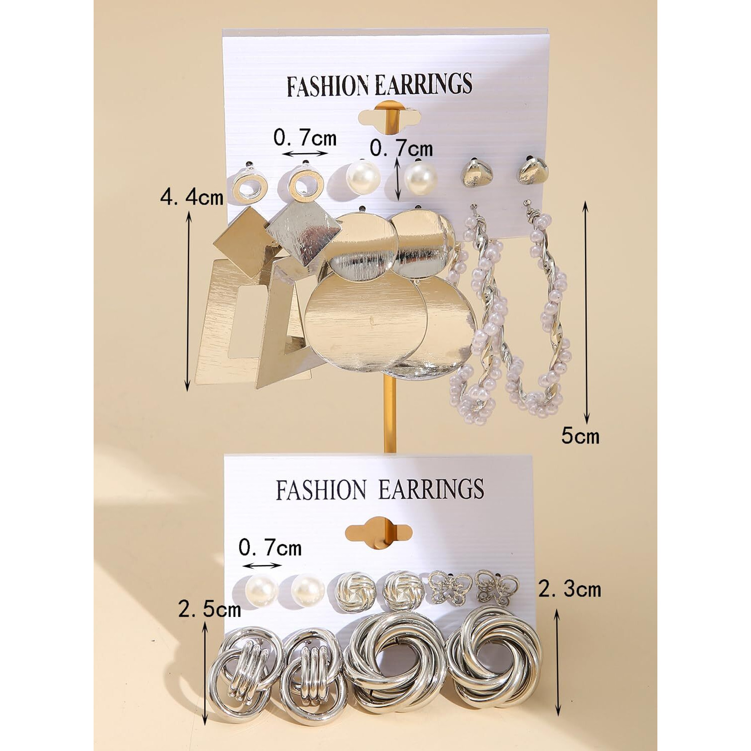 Shining Diva Fashion 11 Pairs Combo Set Latest Stylish Stud Earrings for Women and Girls (rr15832er)