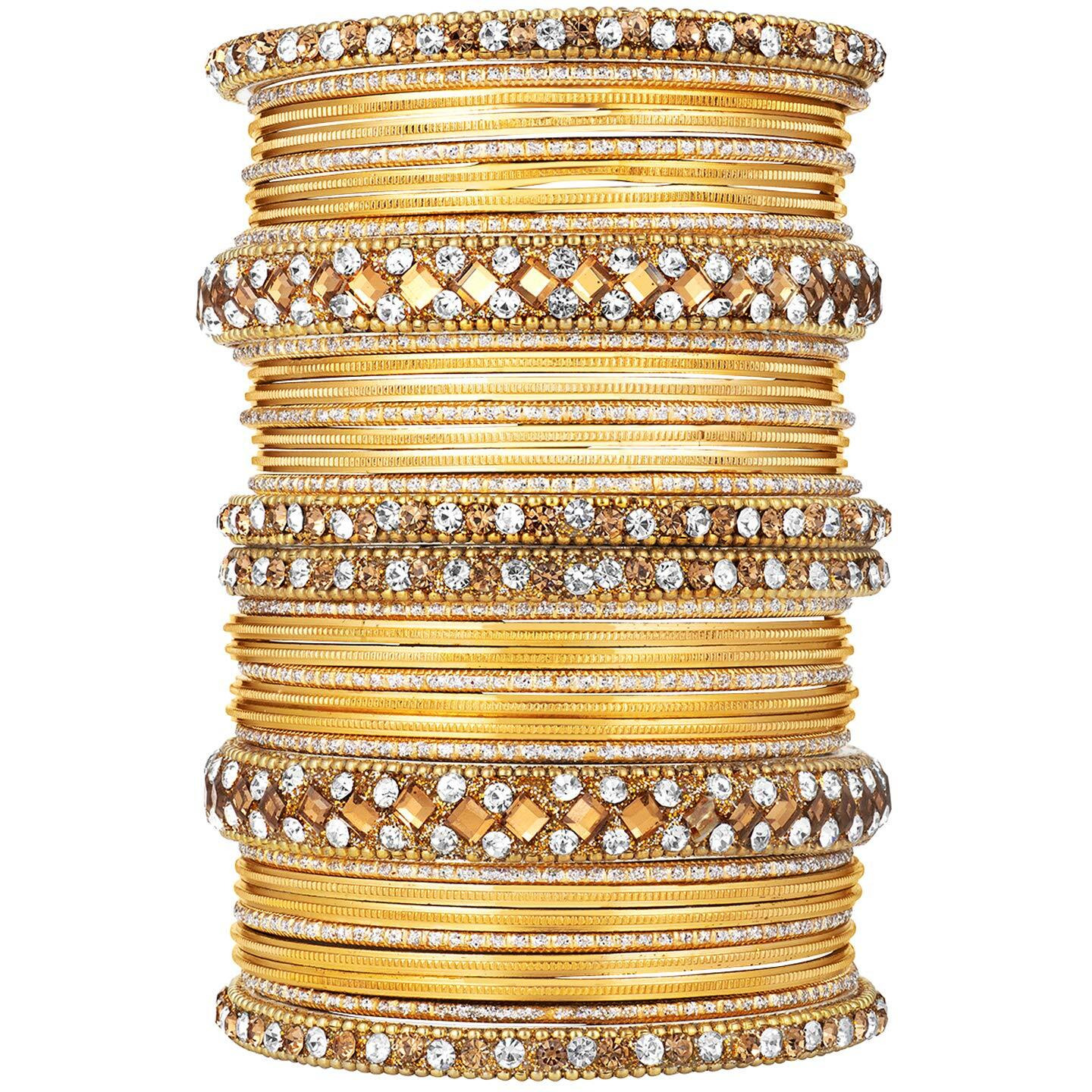 Peora Brass Bangle for Women & Girls (Yellow)