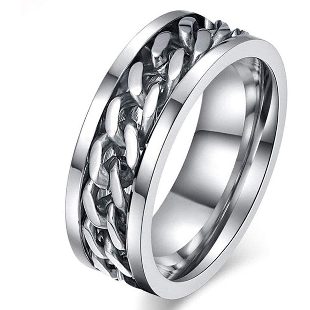 YouBella Jewellery Stainless Steel Rings Combo for Men and Boys (Style 4)