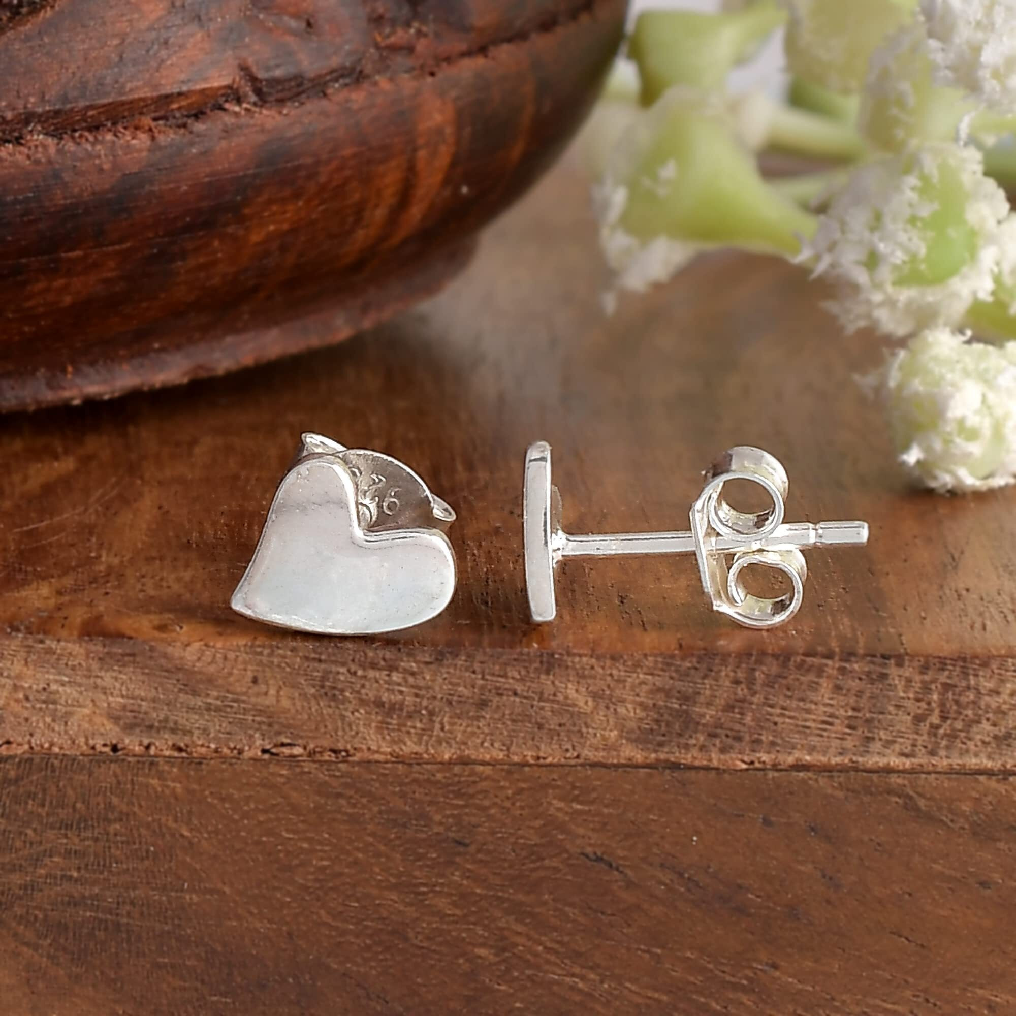 Nemichand Jewels Pure 925 Hallmarked(Stamped) Silver(Chandi) Earring Studs For women
