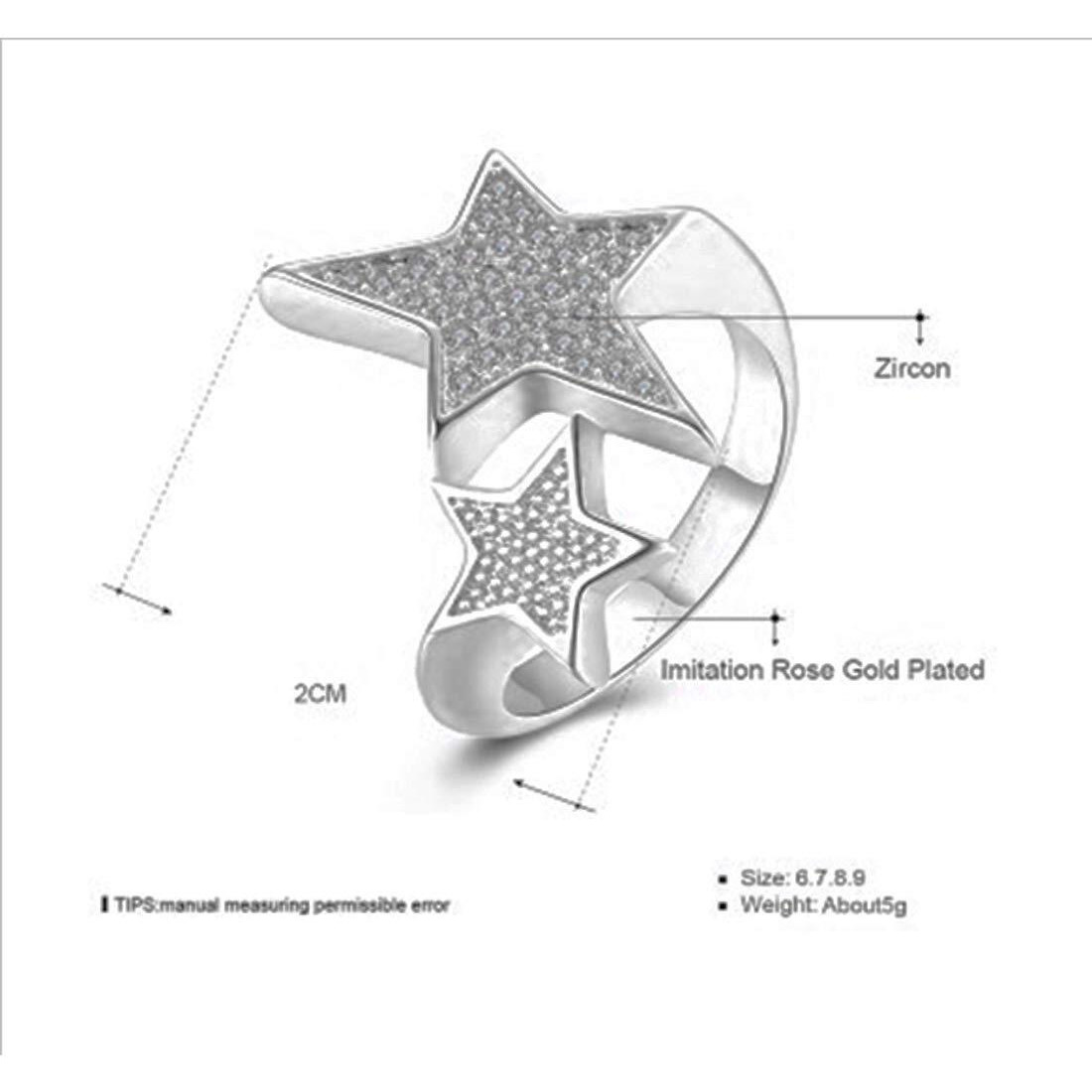 Jewels Galaxy Stylish Crystal Silver Plated Sparkling Rings For Women/Girls (Style 21) (SMNJG-RNGD-5194)