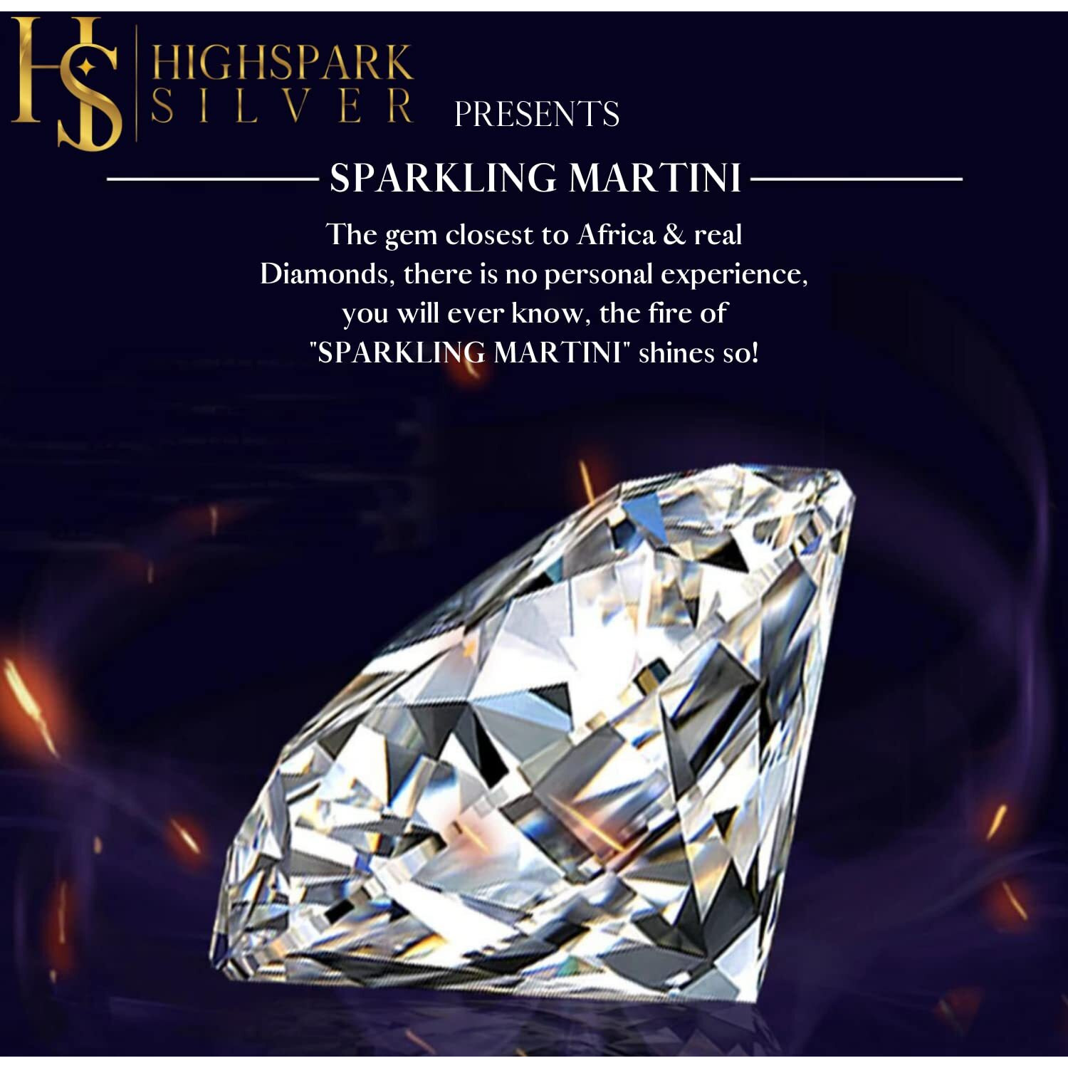 HIGHSPARK 925 Silver Mens Sparkling Martini Solitaire Stud Earring | 92.5 Sterling Silver and Diamond like Brilliance Sparkling Zirconia | Single Stud for Men | Lovely Gift - Silver 4mm