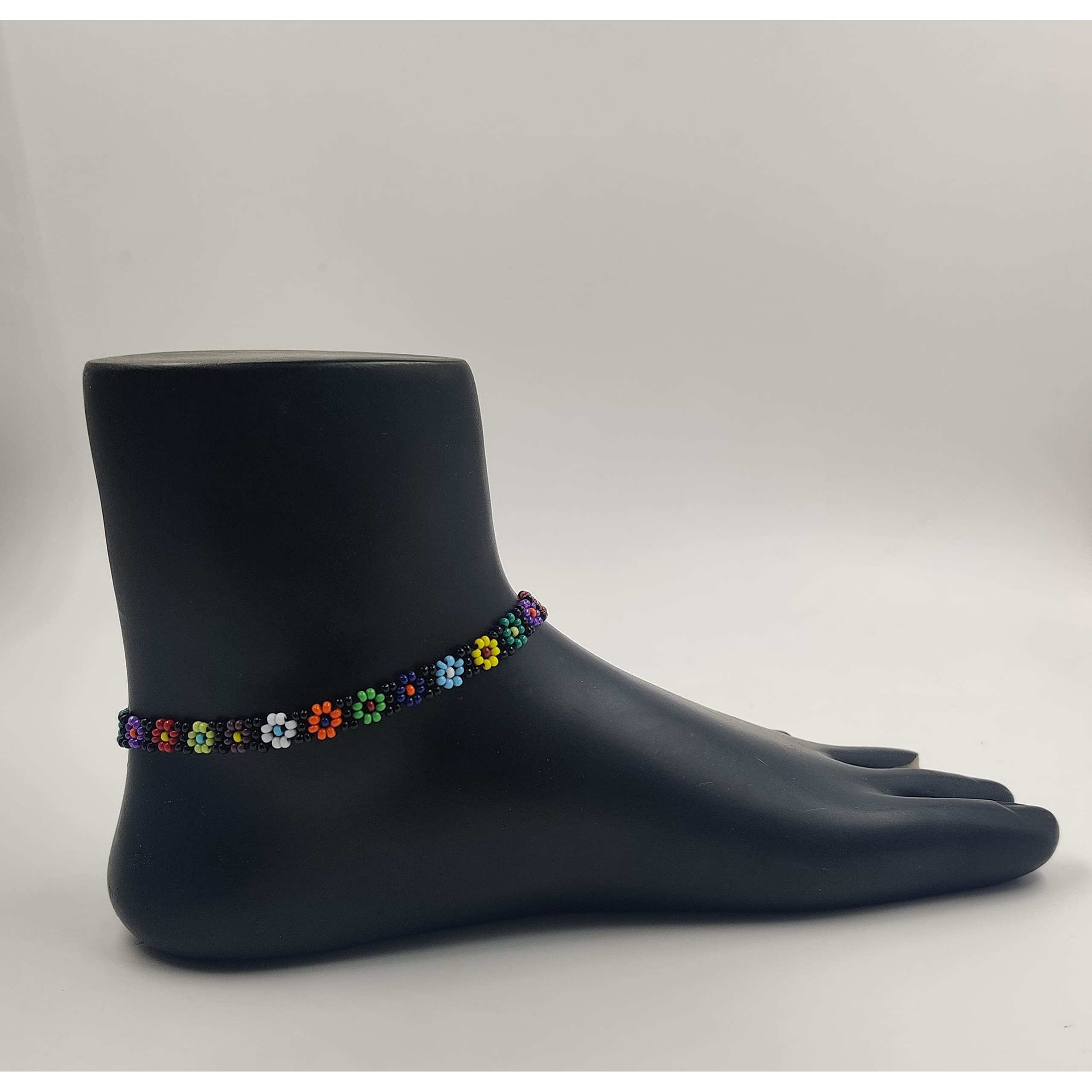 Prapti Handicrafts Beads Anklets Barefoot Jewelry/Foot Wear Payal for Women/Girls (Pack of 1) (multi combo 5)