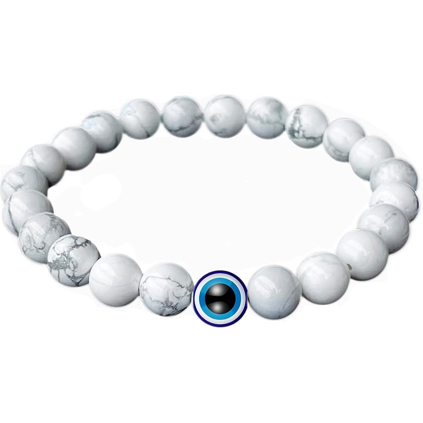 Young & Forever Evil Eye Original Nazariya Howlite Hand Bracelets Bead Beads Women Bracelet for Men Nazar Accessories Woman Girls