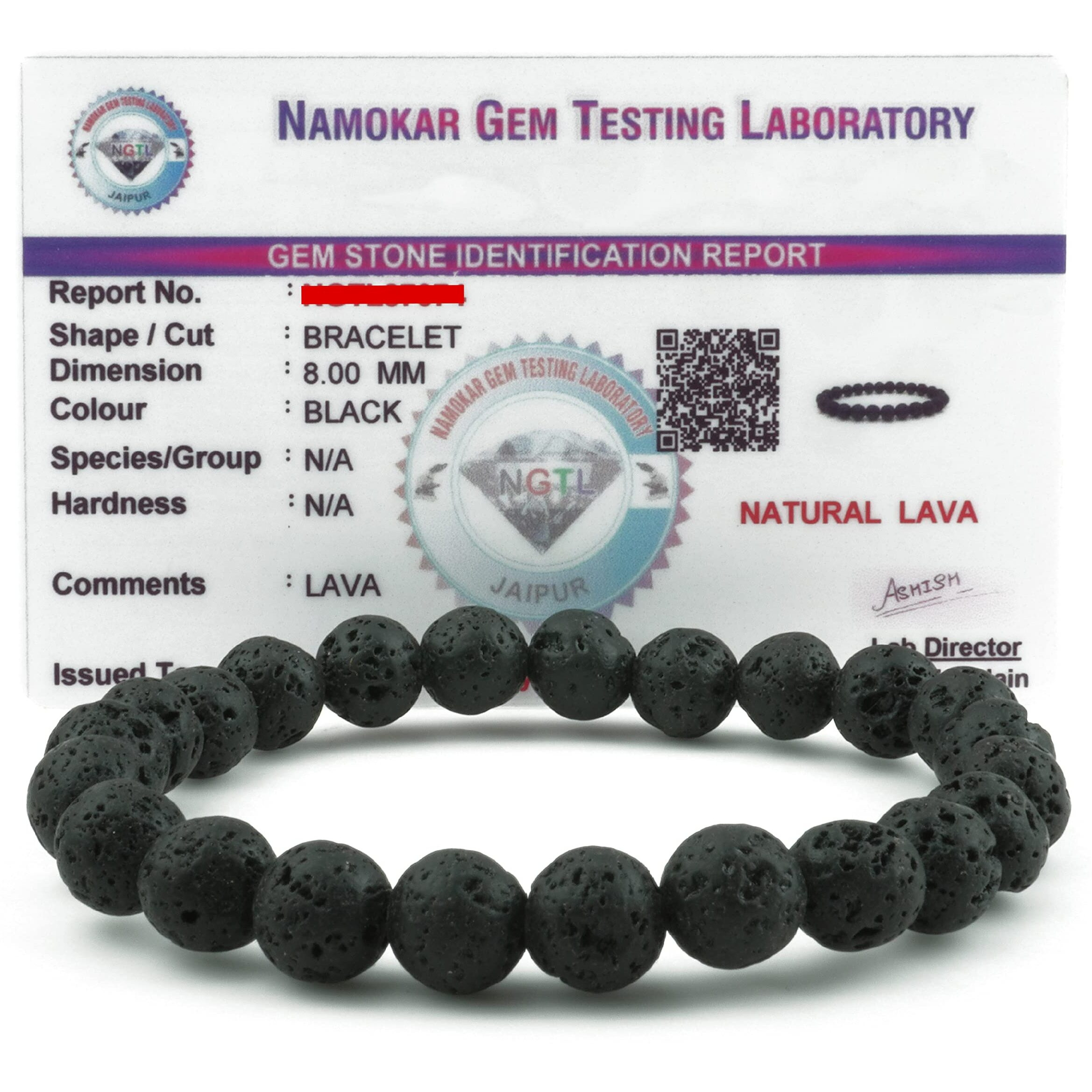 REMEDYWALA Unisex Adult Charged Certified Lava Bracelet For Reiki