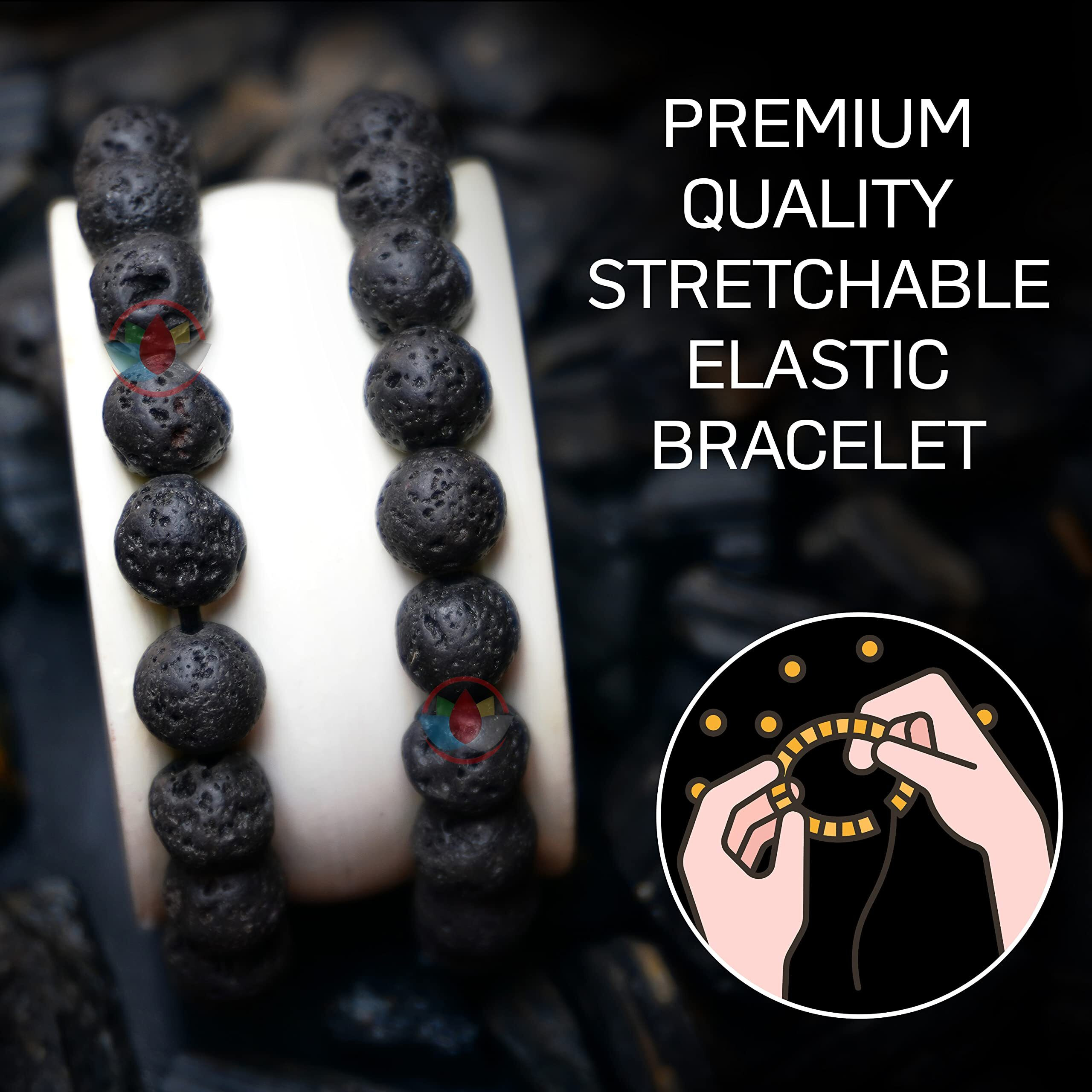 REMEDYWALA Unisex Adult Charged Certified Lava Bracelet For Reiki