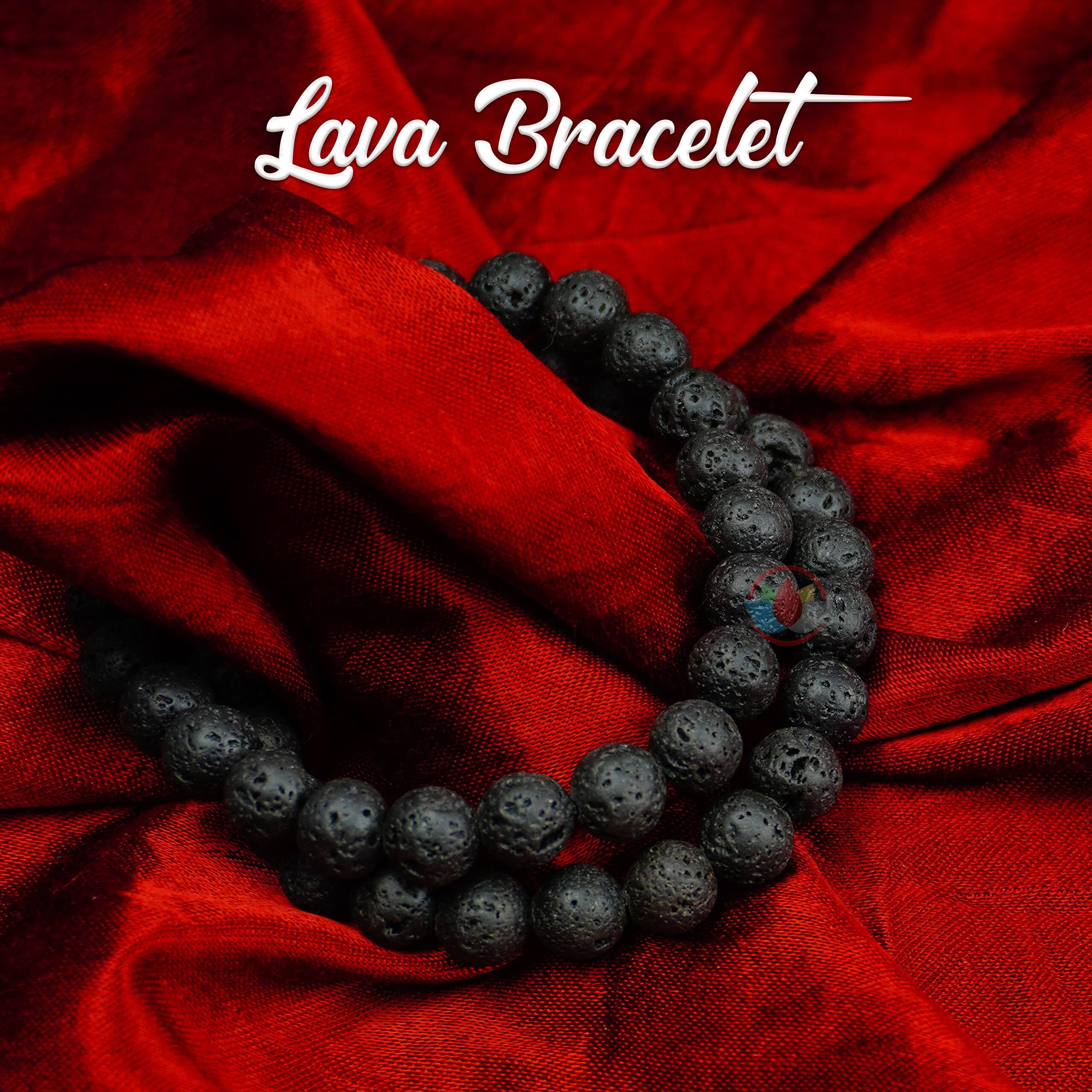 REMEDYWALA Unisex Adult Charged Certified Lava Bracelet For Reiki
