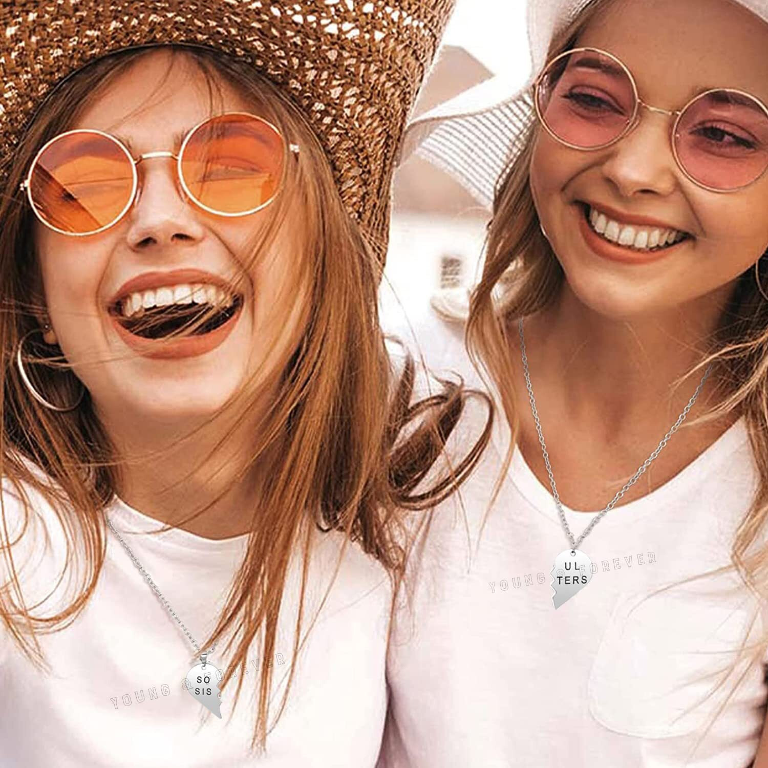 Young & Forever Gift Soul Sisters Necklace For Unisex Adult