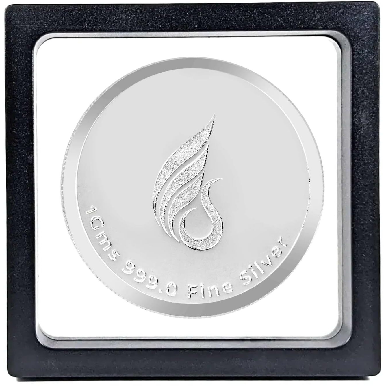 CHOTTEY LAL AND SONS 999 Purity Banyan Tree Round Silver Coin with Unique Box Packaging for Coporate Gifting, Ceremony, Wedding and Festivals (Silver, 1 Gram)