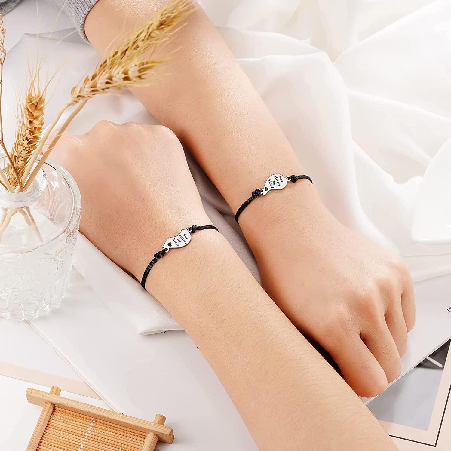 Young & Forever Gift Womens Silver Plated Best Friend Sister Bracelet