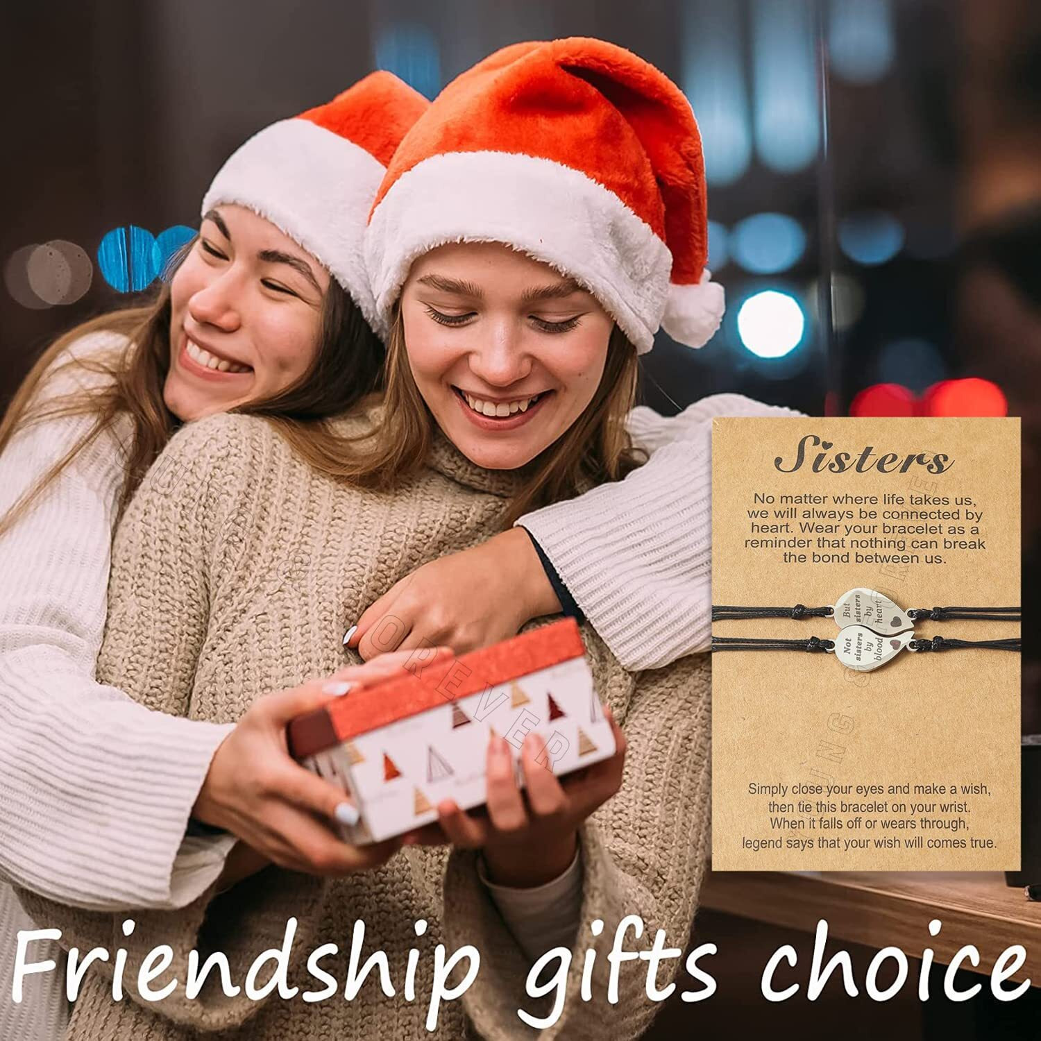 Young & Forever Gift Womens Silver Plated Best Friend Sister Bracelet