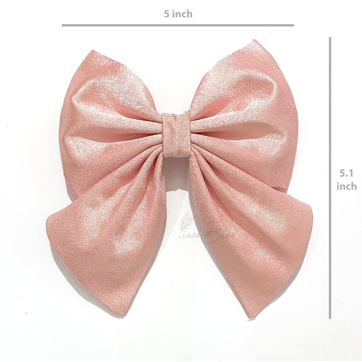 Linenblue Hair Sailor Bow Clip For Women & Girls (Melon Sailor Bow) (Pack Of 1)