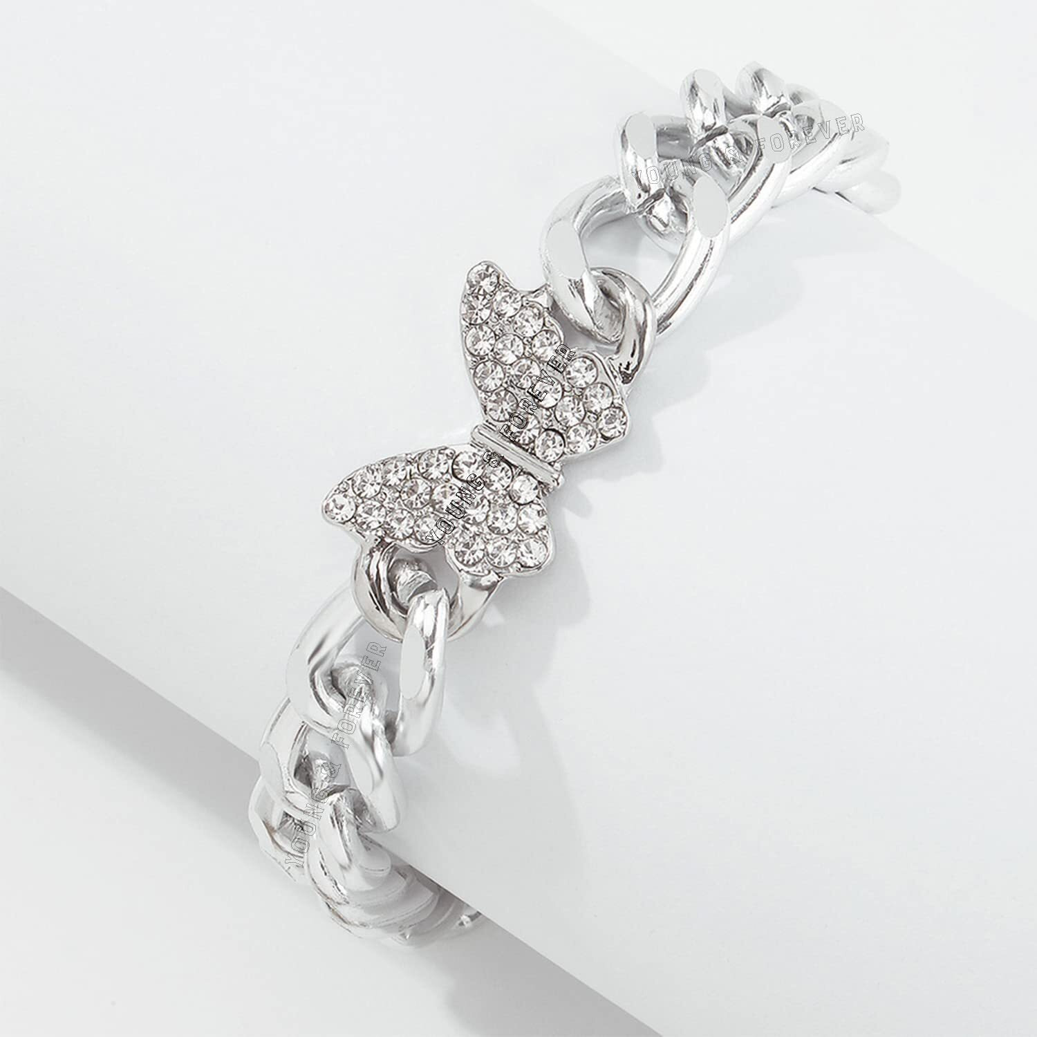 Young & Forever Gift Butterfly Charm Chain Bracelet