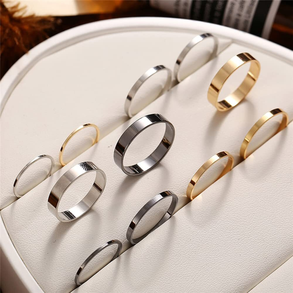 Shining Diva Fashion Latest Stylish Boho Midi Finger Rings for Women and Girls - Set of 11 (13042r), Multicolor