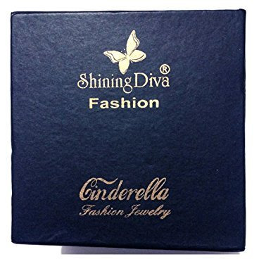 Shining Diva Fashion Stylish Stud Earrings For Womens And Girls(Navy Blue)(9181Er)
