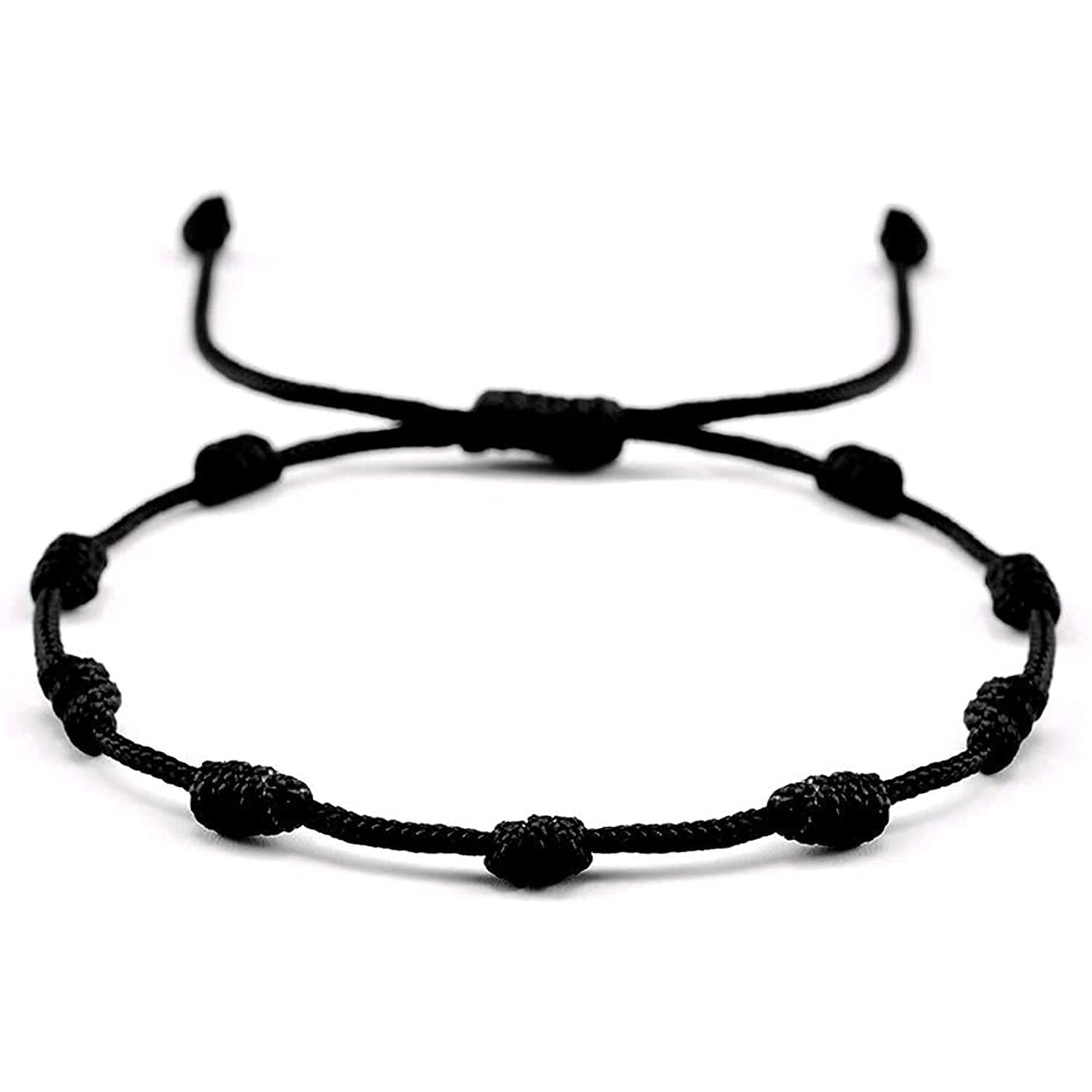 ARTIFICIAL TREE Latest Trend Black Thread Knot with Single Charms Adjustable Anklets(PAYAL) for Women and Girls (AT ANK 006)