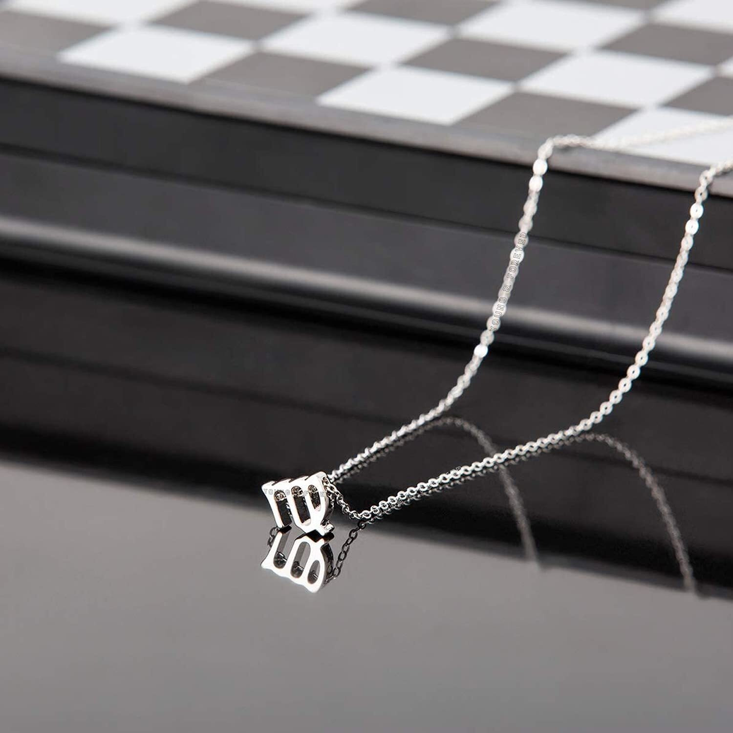 Young & Forever 18K Gold Plated Virgo Necklace 12 Zodiac Sign Constellation Letter Pendant Necklace for Women Girls, 18 Birthday Gift