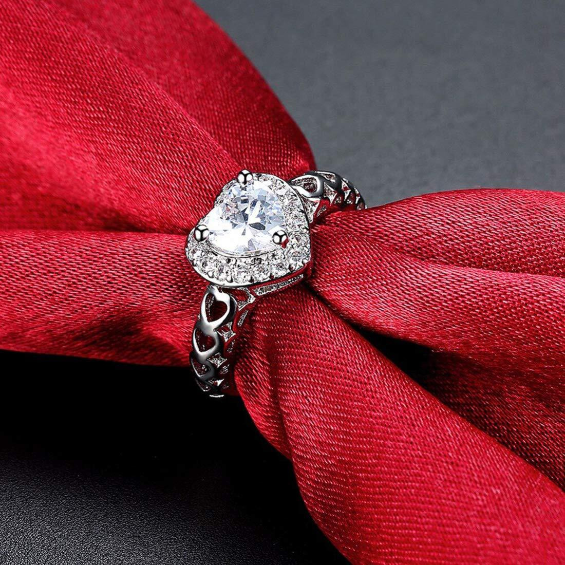 Jewels Galaxy Stylish Crystal Silver Plated Sparkling Rings for Women/Girls (Style 13) (SMNJG-RNGG-5190)