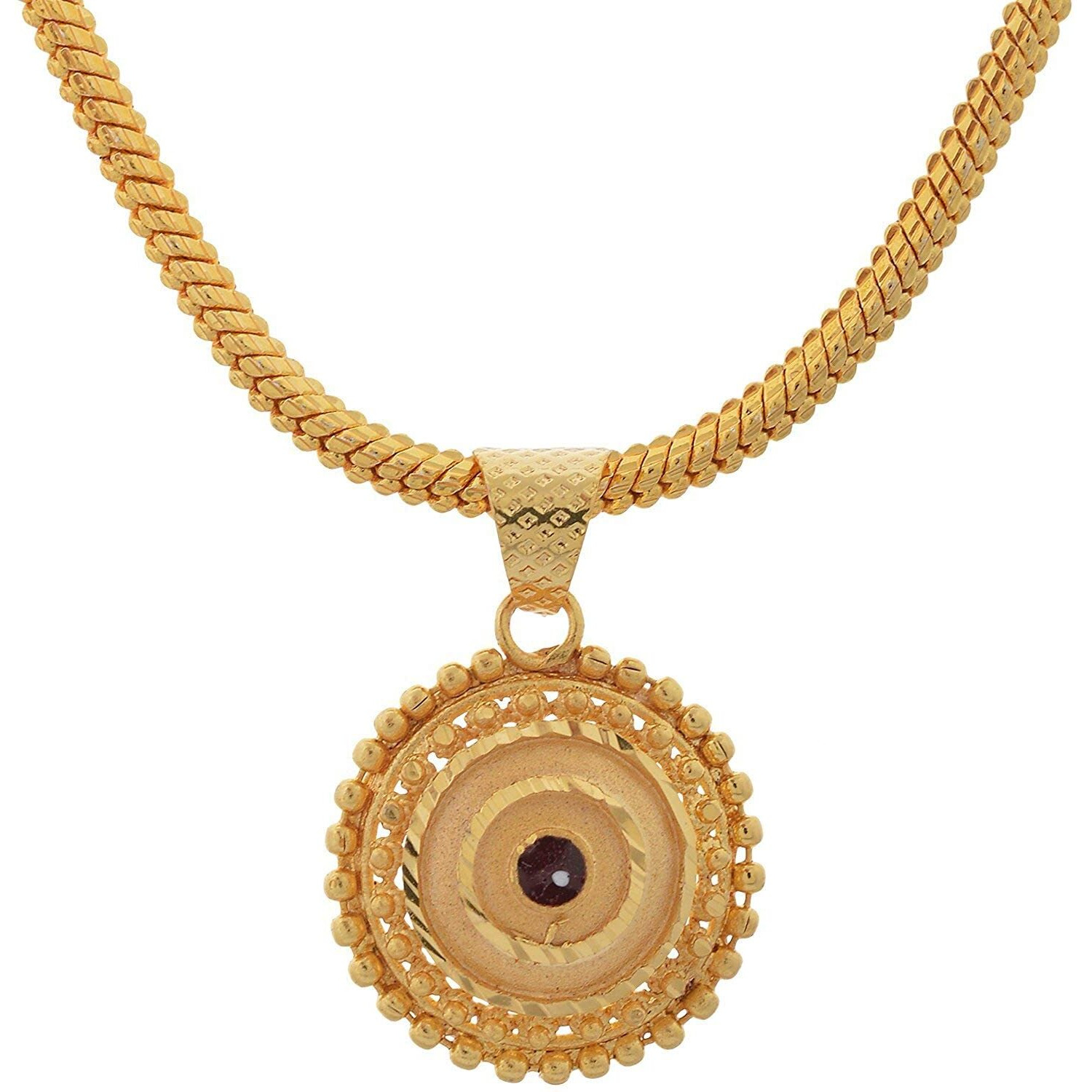 Handicraft Kottage Star Shaped Gold Alloy Pendant with Chain for Women, Girls and ladies | Diwali Gift for wife, sister and daughter (HK-APG-110017)