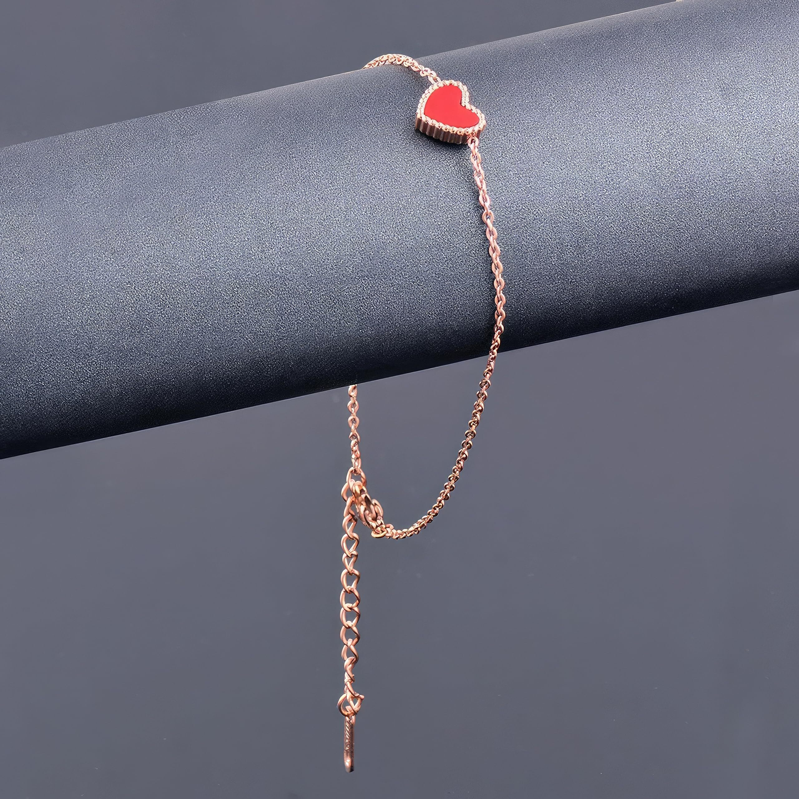 Fashion Frill Anklet For Women Gold Plated Heart Chain Anklets For Women Girls Jewellery