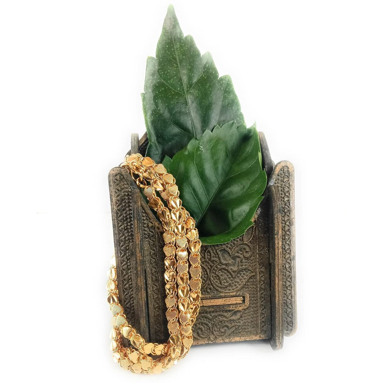 LOVELY DREAMS 1 Gram Gold Plated Fashion Jewellery Traditional Covering Muruku Thali Saradu Chain for Women & Girls (Casual)