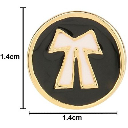 TRIPIN Golden and Black Brass Lawyer Symbol Cufflink Set for Men with Box