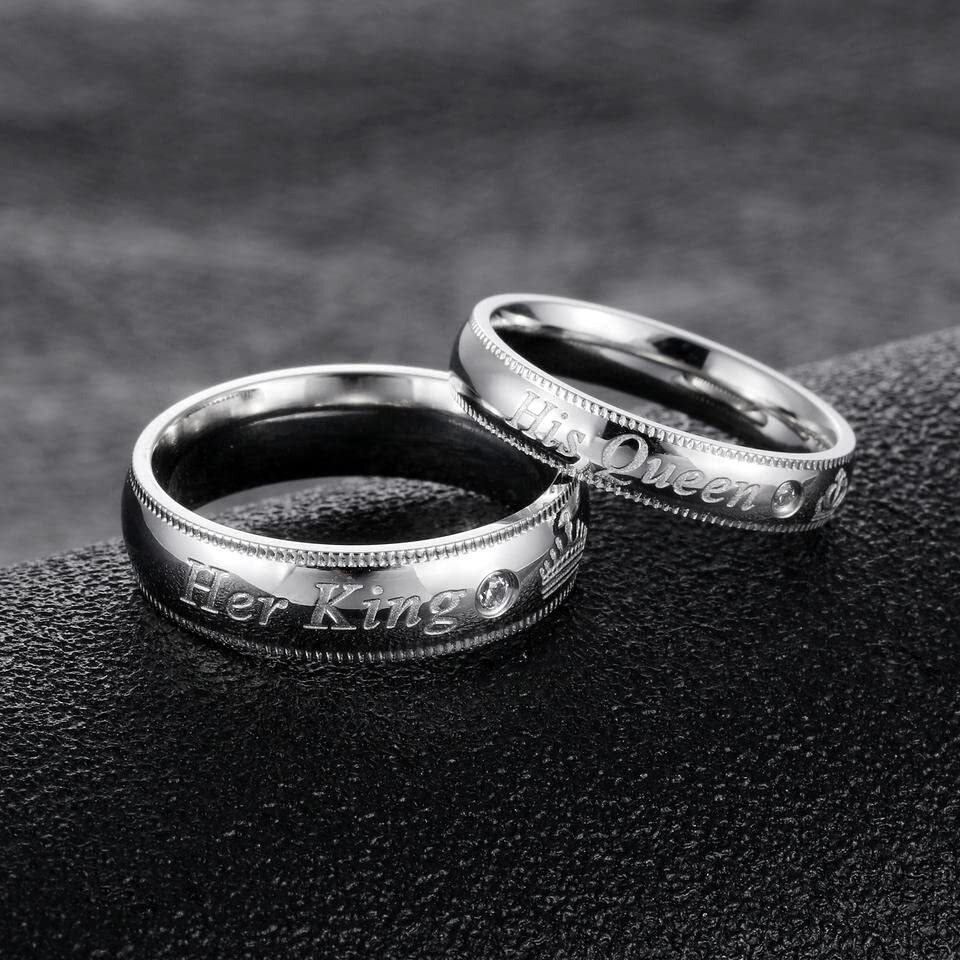 Fashion Frill Delicate Rings For Women Crystal Silver Plated Heart Design Adjustable Silver Ring Finger Couple Ring For Women Girls Men Boys Rings Wife Girlfriend Valentine (Style 5)