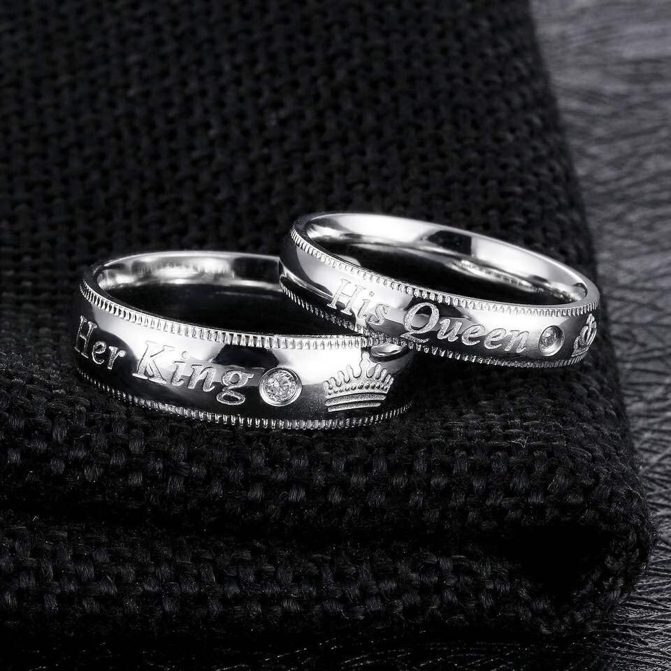 Fashion Frill Delicate Rings For Women Crystal Silver Plated Heart Design Adjustable Silver Ring Finger Couple Ring For Women Girls Men Boys Rings Wife Girlfriend Valentine (Style 5)