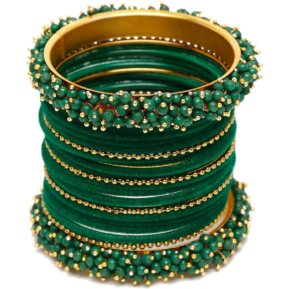Shining Diva Fashion Latest Gold Plated Set of 23 Stylish Traditional Bangle for Women (12998b_2.4)
