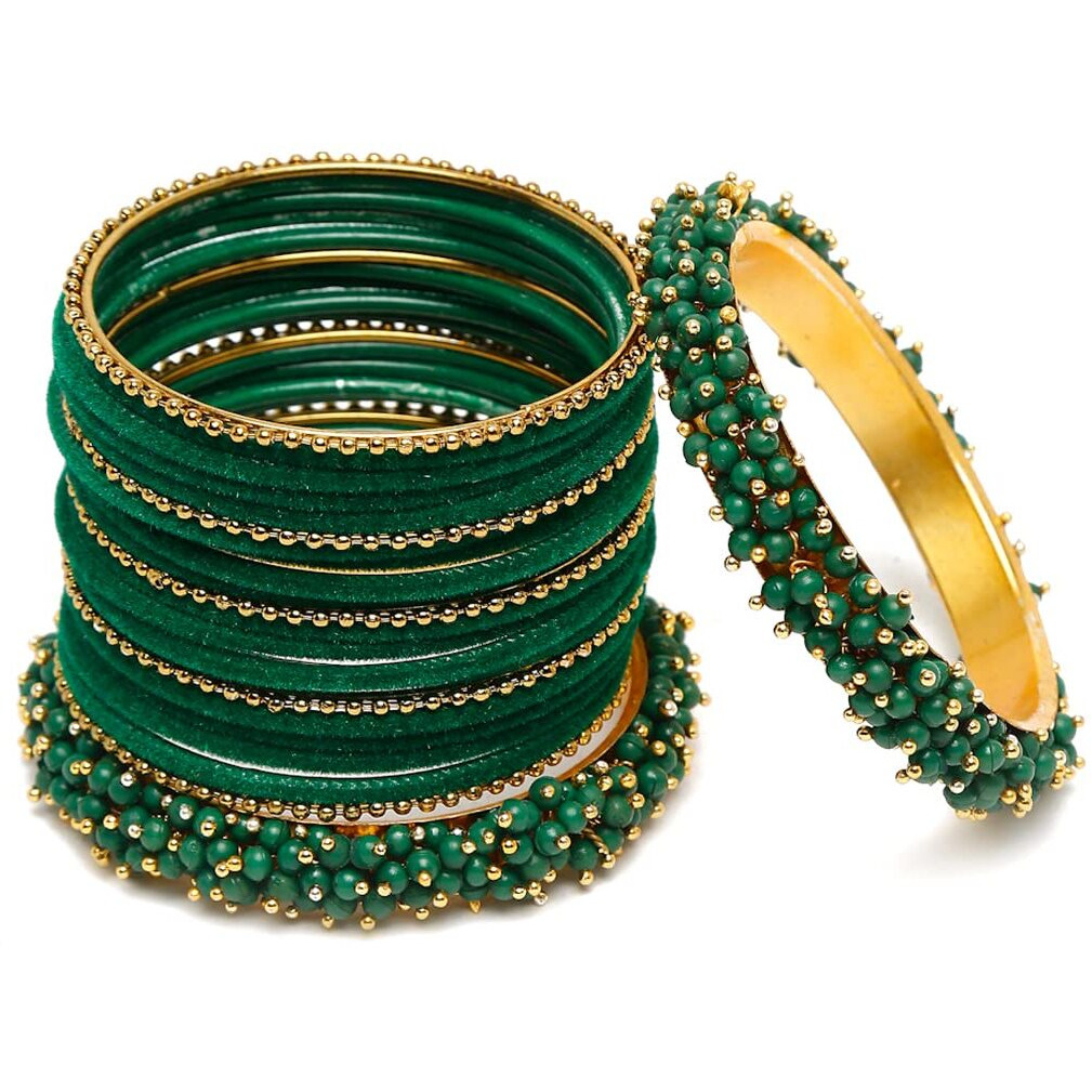 Shining Diva Fashion Latest Gold Plated Set of 23 Stylish Traditional Bangle for Women (12998b_2.4)