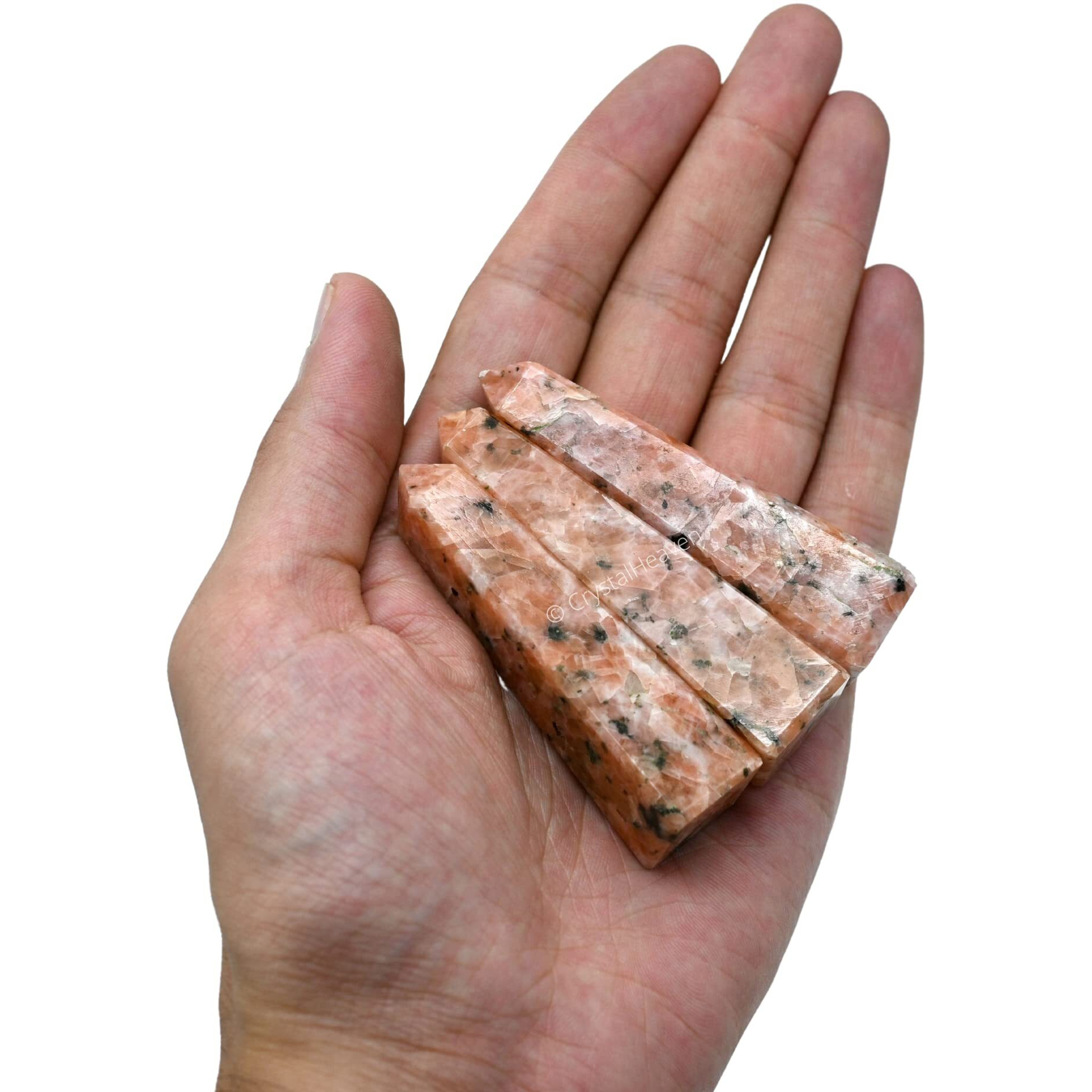 Crystal Heaven Pink Calcite Crystal Tower Obelisk Point For Chakra, Healing And Balancing - Aaa Grade Original Certified Gemstone Agate For Reiki Meditation Yoga Spiritual (2-3 Inches)