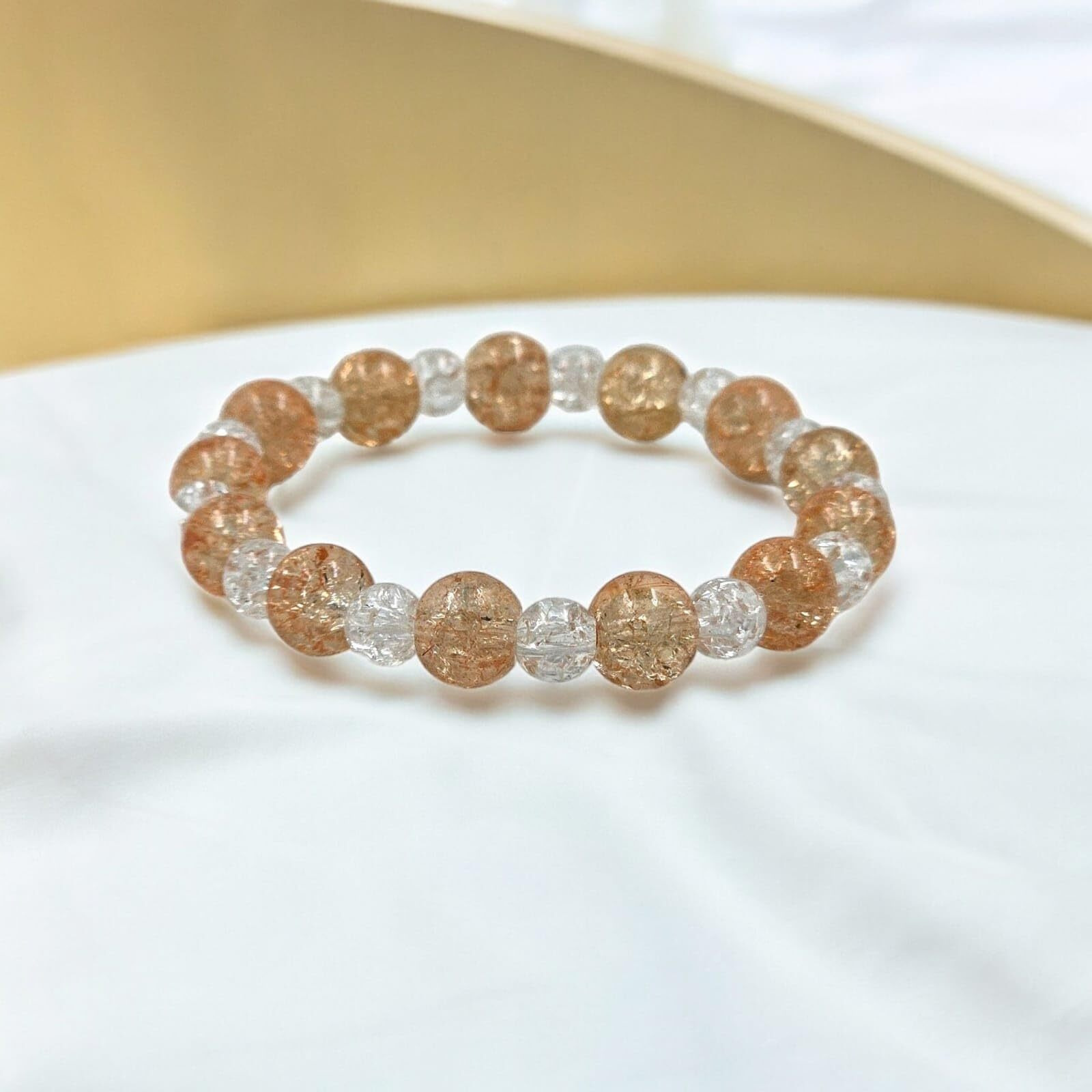 LACUM Navratri Glass Beads Bracelets Combo - Perfect Kanya Bhoj and Birthday Return Gifts for Girls (Combo_of_7Crushbead)