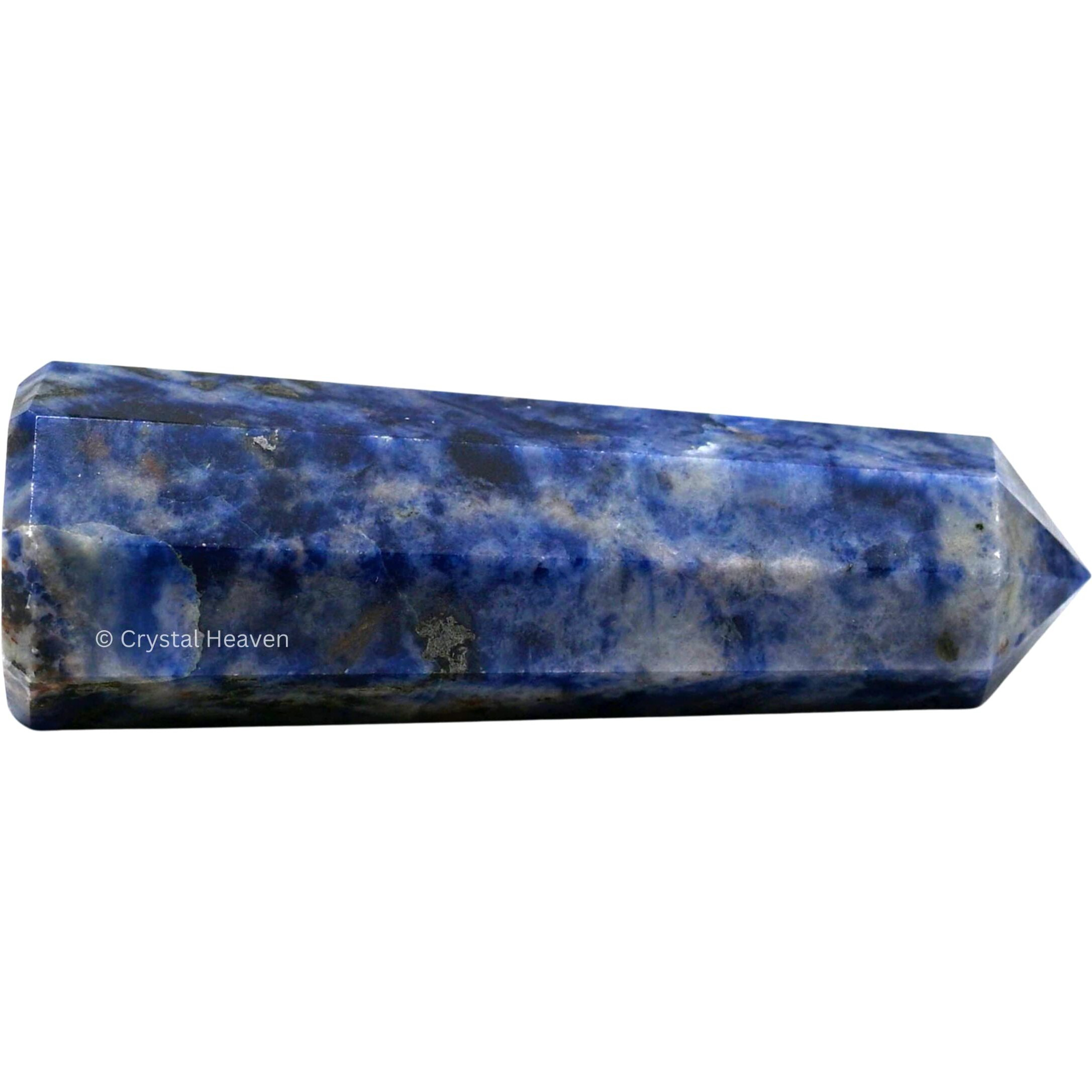 Crystal Heaven Sodalite Crystal Tower Obelisk Point For Chakra, Healing And Balancing - Aaa Grade Original Certified Gemstone Agate For Reiki Meditation Yoga Spiritual (2-3 Inches)