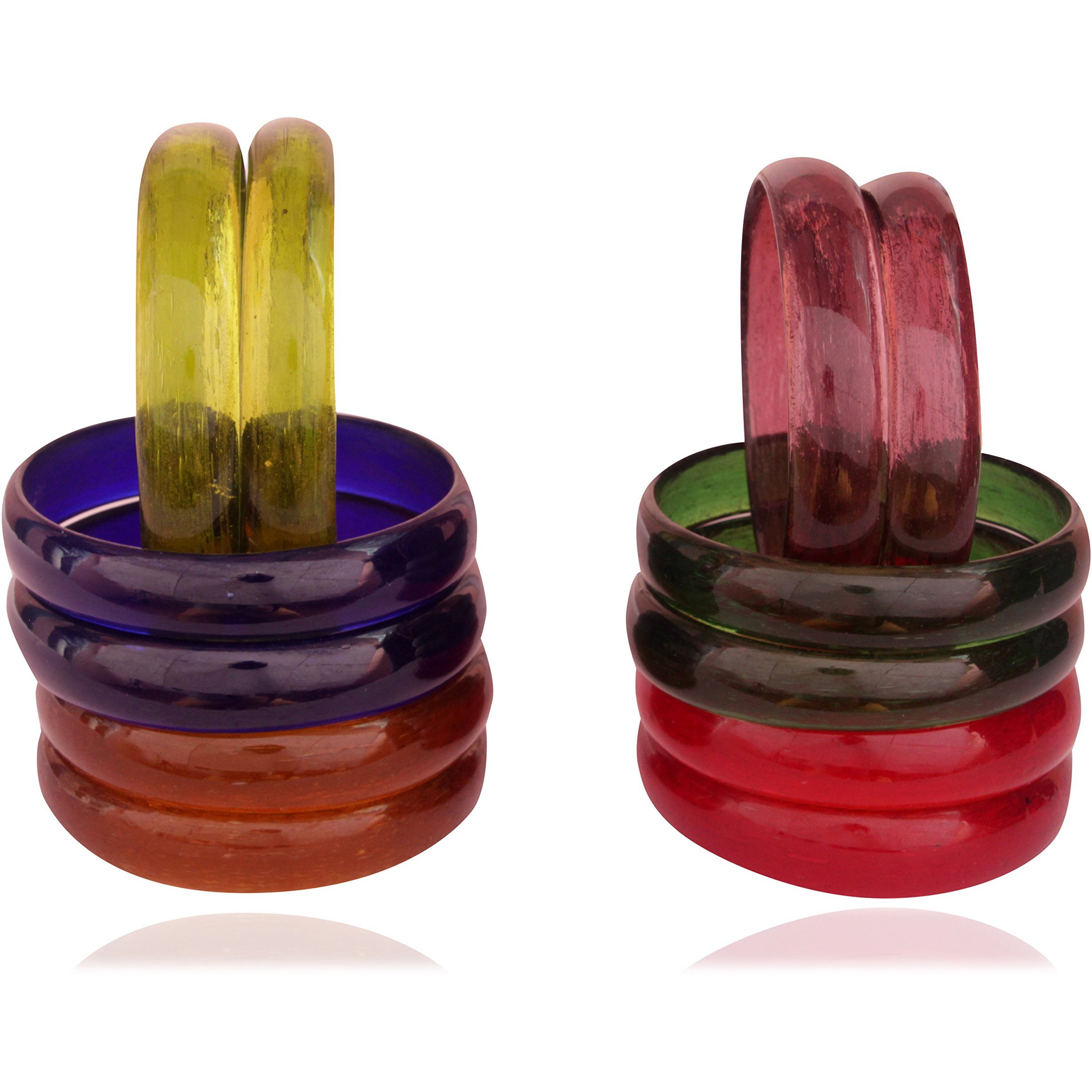 NMII Multicolour Glass Kada for Women