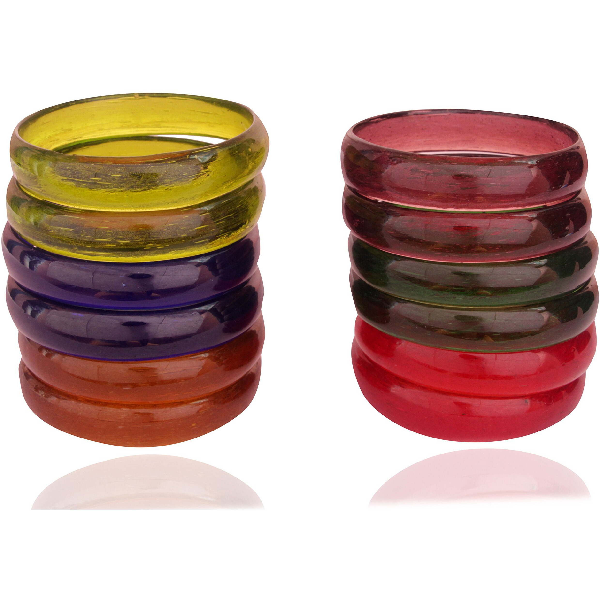 NMII Multicolour Glass Kada for Women