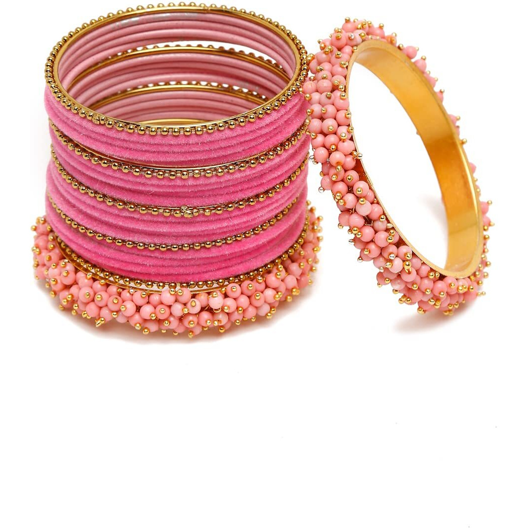 Shining Diva Fashion Latest Gold Plated Set of 23 Stylish Traditional Bangle for Women (12993b_2.4)