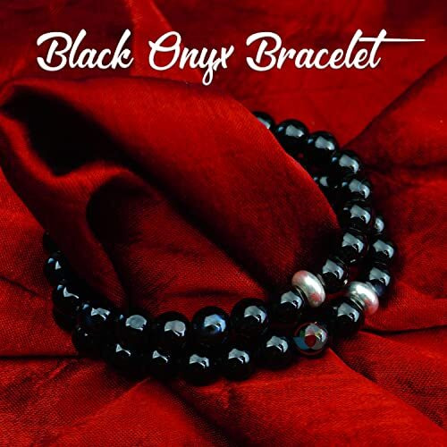REMEDYWALA Charged Energized Certified Black Onyx Bracelet For Reiki, Balance Chakra, Positive Energy, Healing | Black Onyx Stone Bracelet for Men and Women