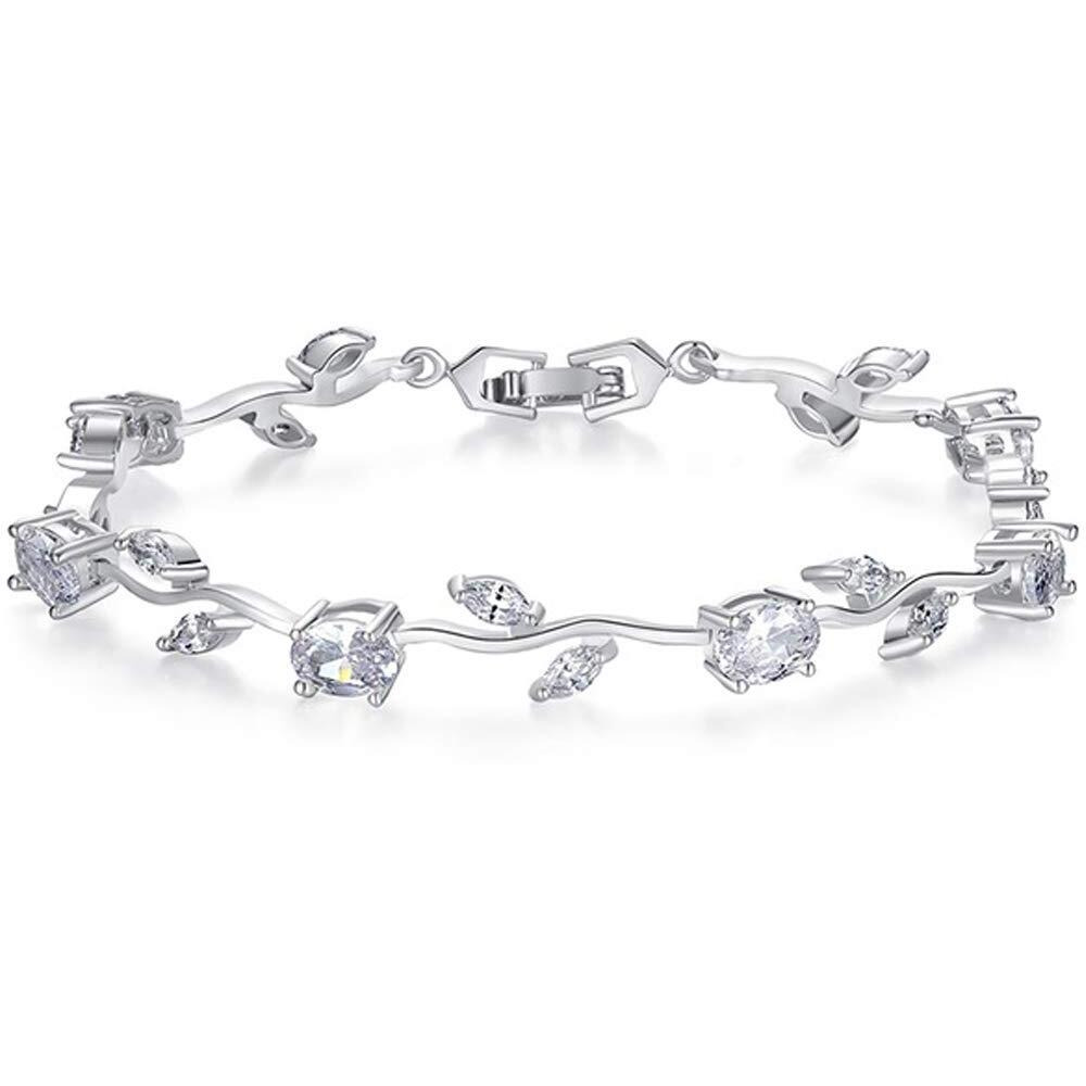 Jewels Galaxy Fashion Gold Plated Brilliant Bracelet for Women & Girls (Style 2) (Design 14) (CT-BNGV-49031) (Gold)