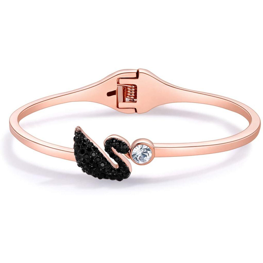 Jewels Galaxy Stylish Rose Gold Plated Bracelet Jewellery for Women (SMNJG-BNNG-3241)
